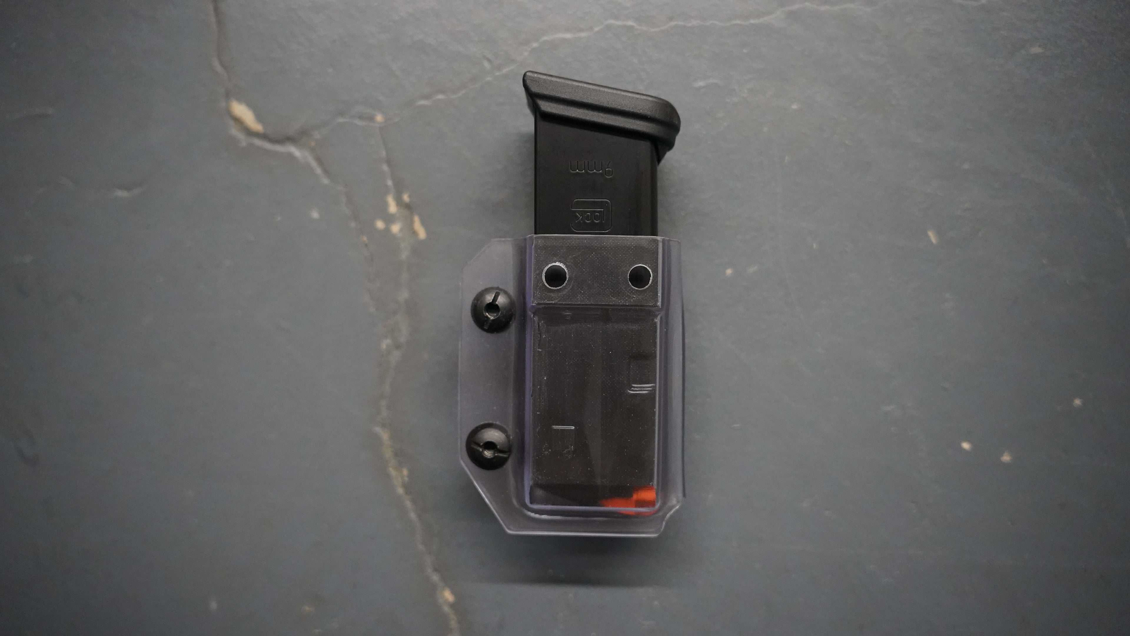Prototype Ambidextrous Mag Carrier - Clear